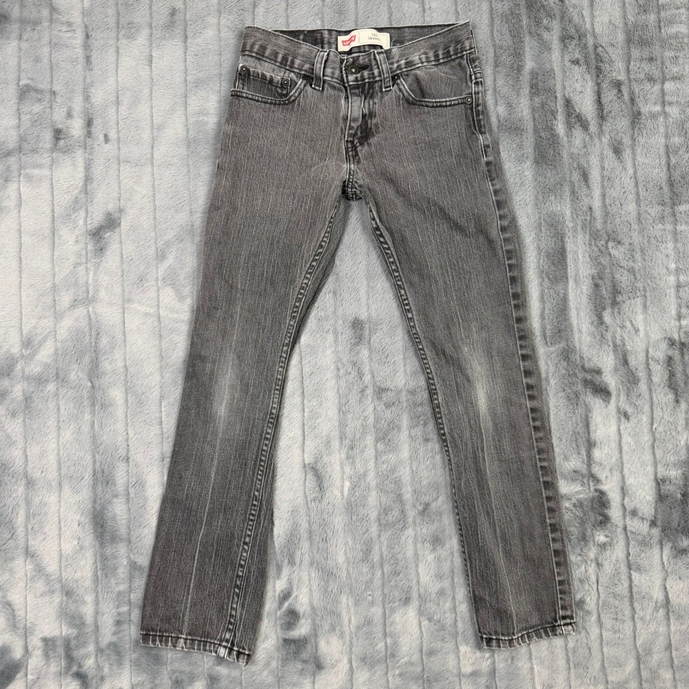 Levis 511 Skinny Jeans Washed Gray Denim 10 REG W25 x L25 Slim Fit 511-508
